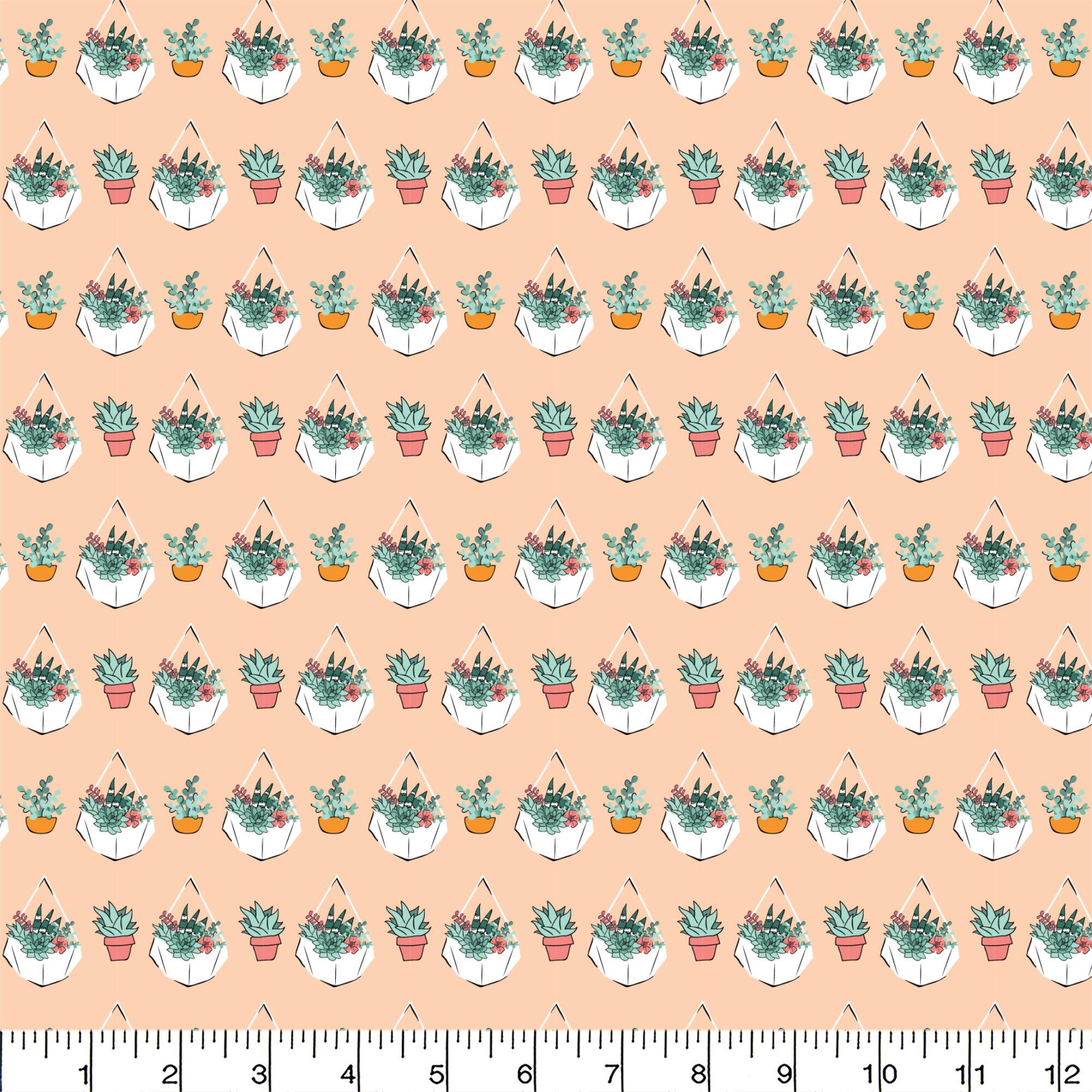Camelot Fabrics House Plant Cotton Fabric